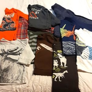 Boys size 4 long sleeve shirt/sweater lot